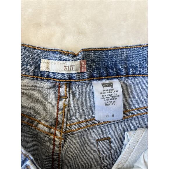 Levi's 515 Jeans Women's Boot Cut Size 8M Medium Wash Denim Boho Wester - Picture 7 of 9